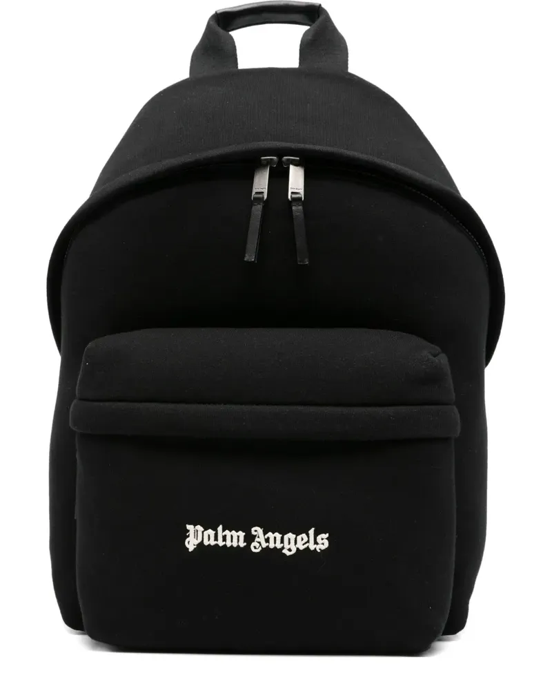 Palm Angels Rucksack mit Logo-Stickerei - Schwarz Schwarz
