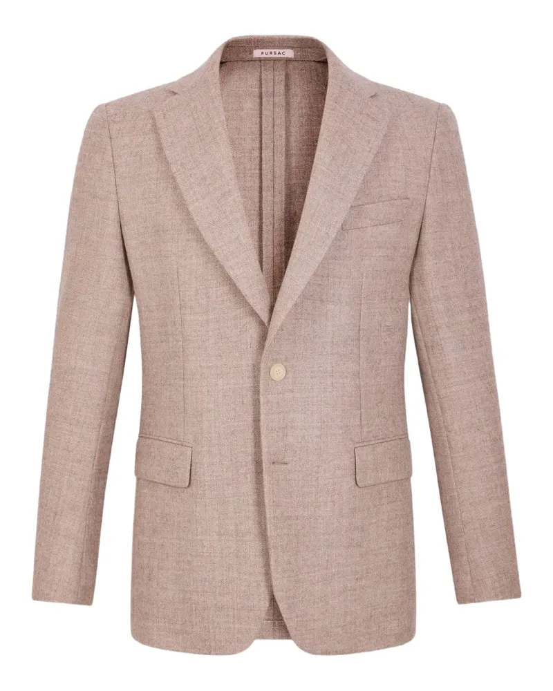 FURSAC herringbone virgin-wool blazer - Nude Nude