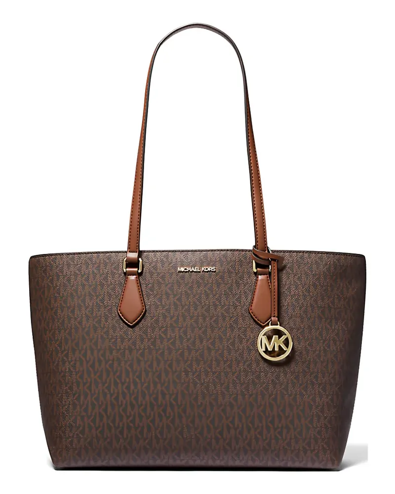 Michael Kors large Sheila monogram tote bag - Braun Braun