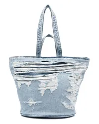 Diesel Shopper im Distressed-Look Blau