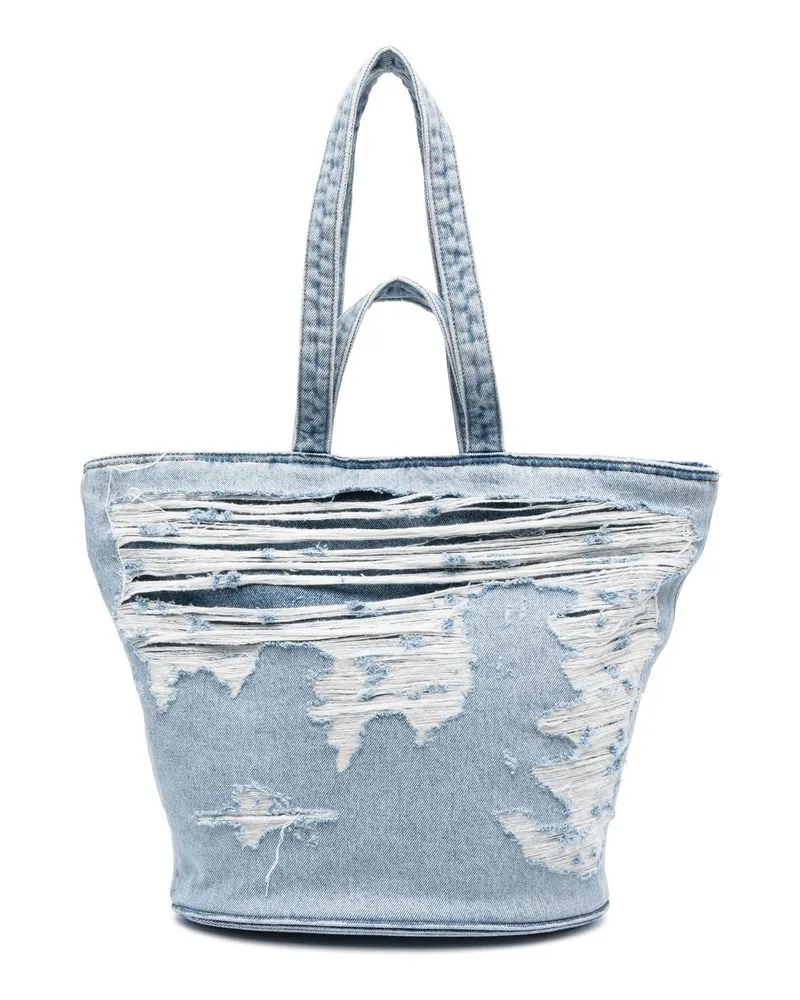 Diesel Shopper im Distressed-Look - Blau Blau