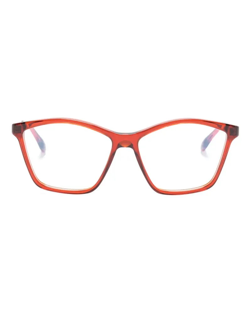 Victoria Beckham Cat-Eye-Brille mit Logo - Rot Rot