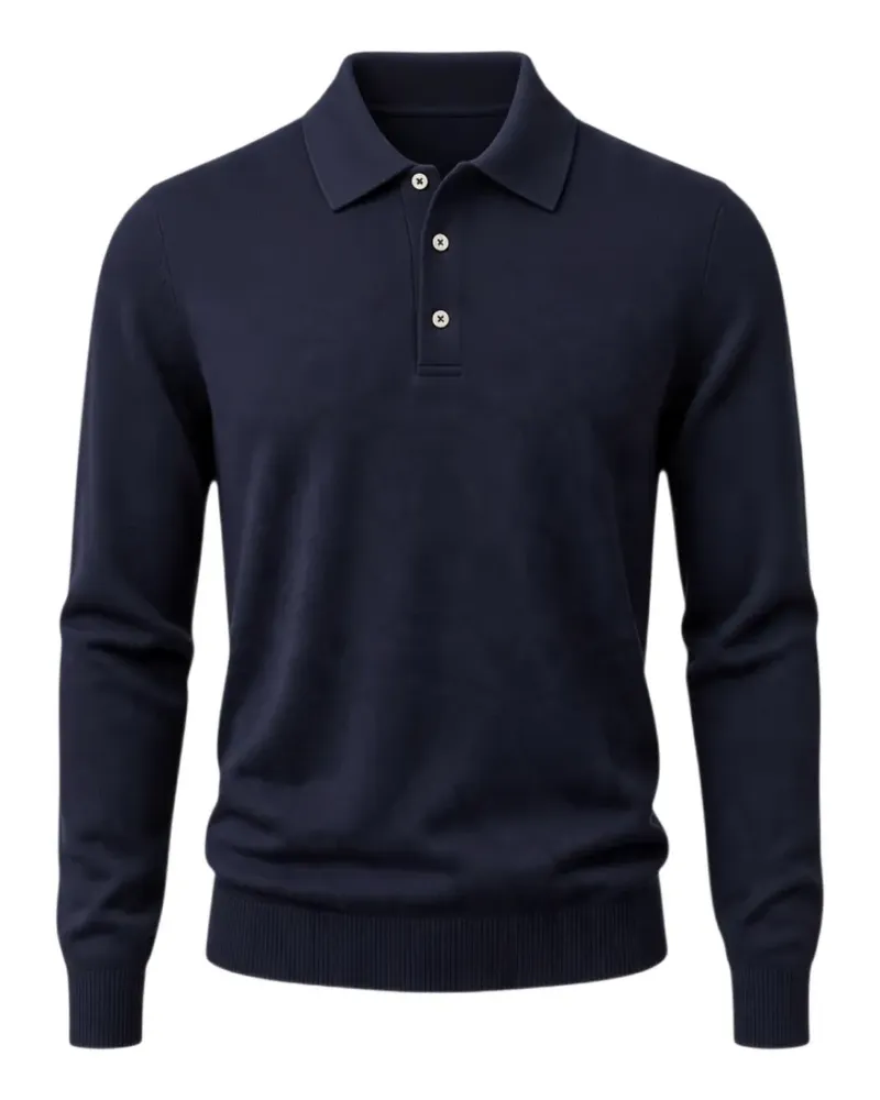 Filippo de Laurentiis long-sleeve polo shirt - Blau Blau