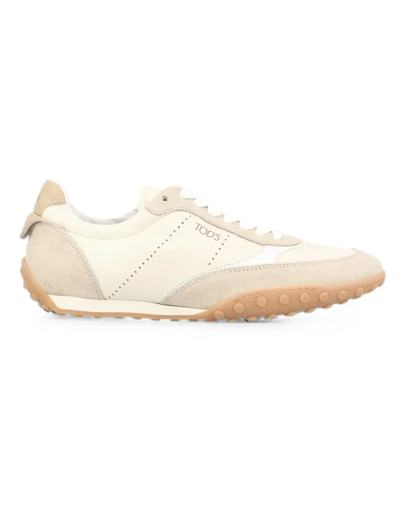 TOD'S perforated panelled sneakers - Nude Nude