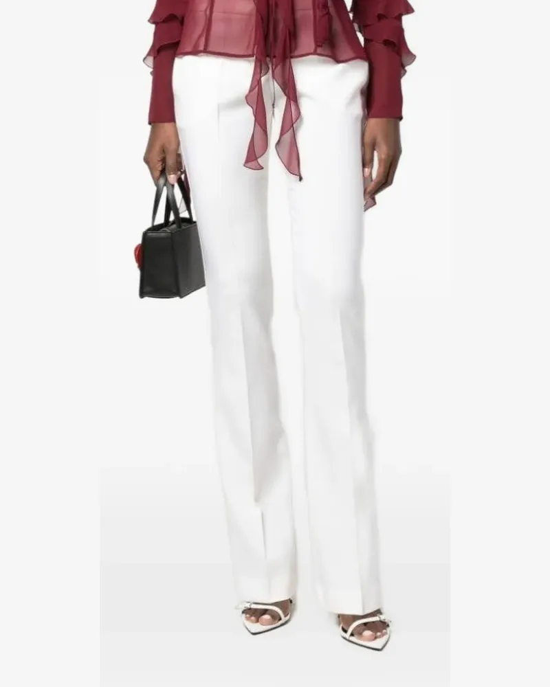 Blumarine Hose mit Logo-Detail - Weiß Weiß