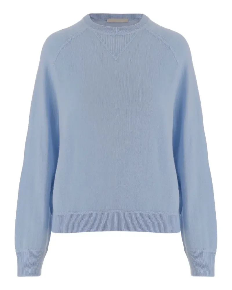 ALLUDE crew-neck ribbed sweater - Blau Blau