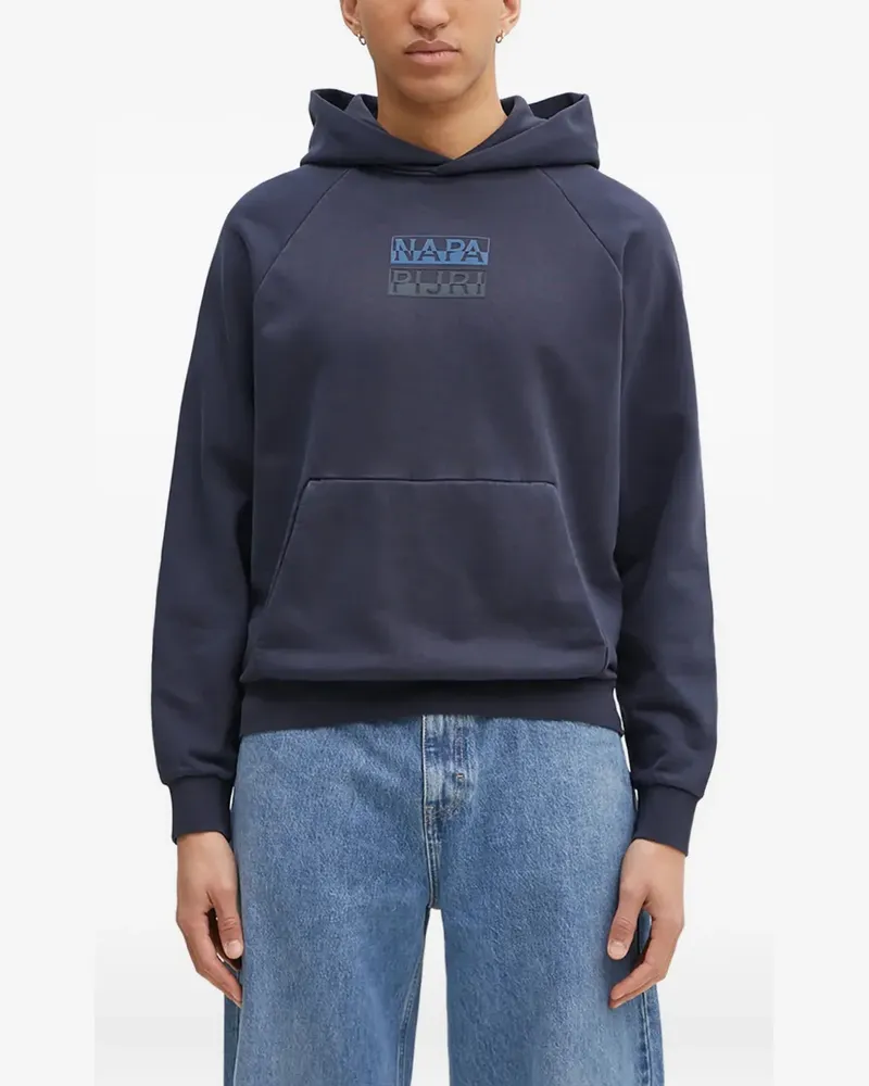 Napapijri Hoodie mit Logo - Blau Blau