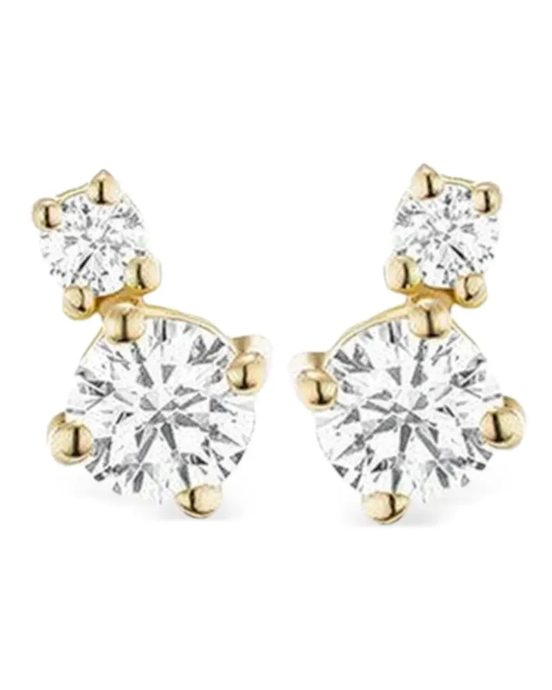 Melissa Kaye 18kt Gelbgoldohrstecker mit Diamanten Gelb