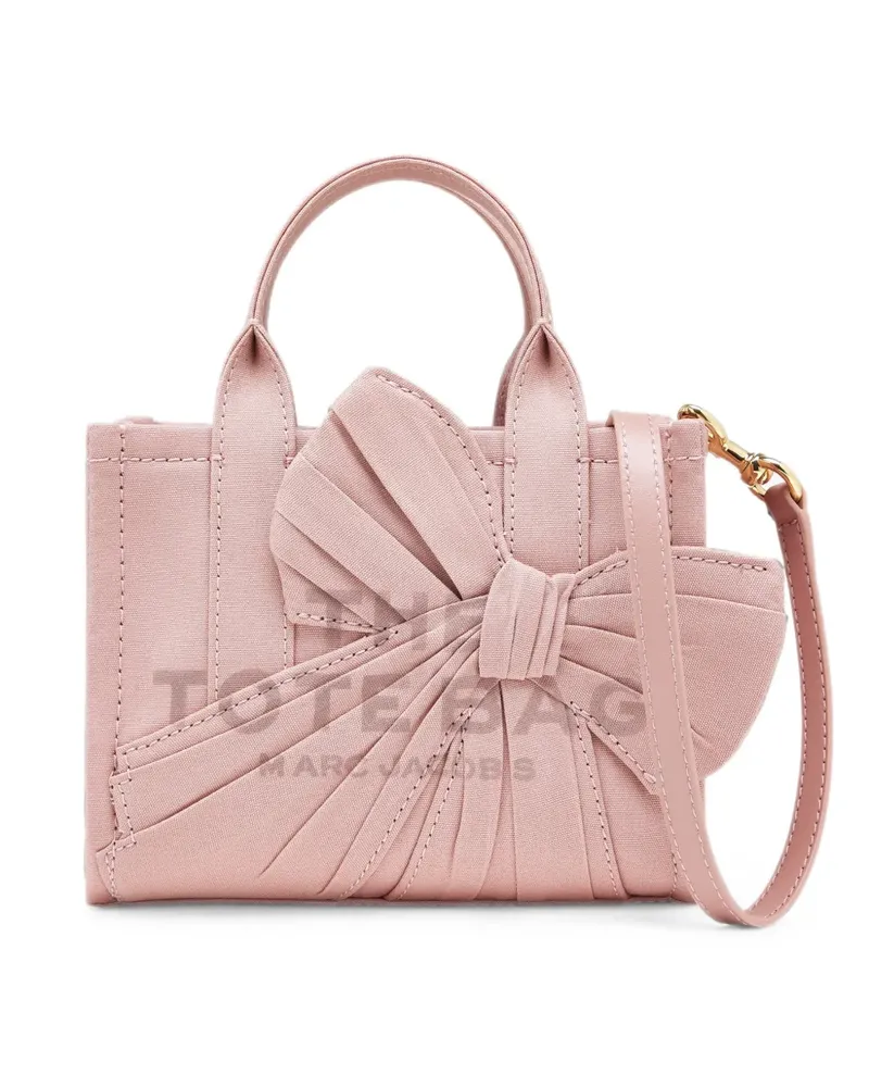 Marc Jacobs crossbody Tote in canvas with oversized bow - Rosa Rosa