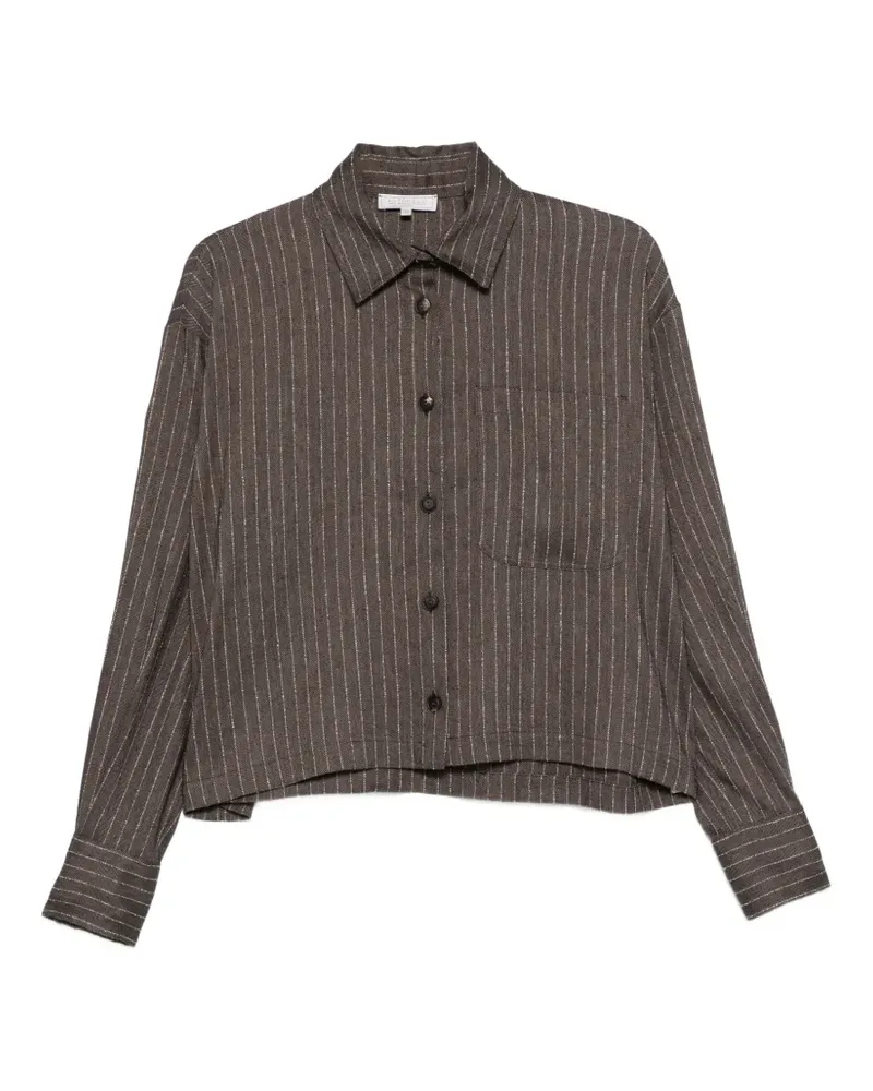 Antonelli Firenze stripe-pattern shirt - Braun Braun