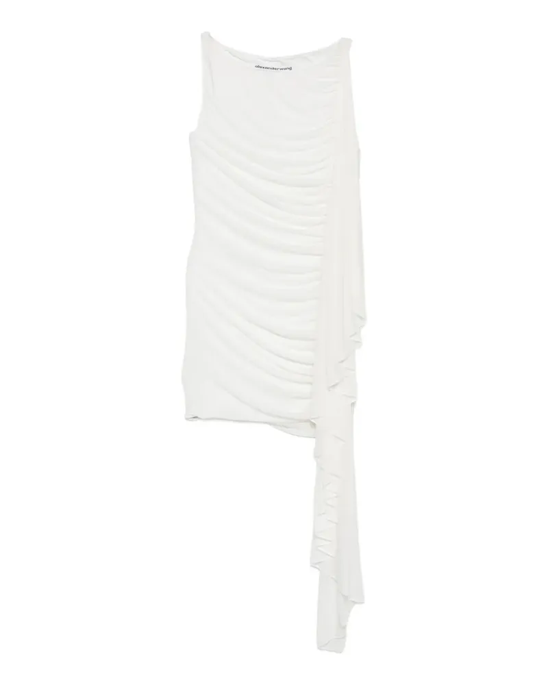 Alexander Wang Gerafftes Kleid mit drapiertem Detail - Weiß Weiß
