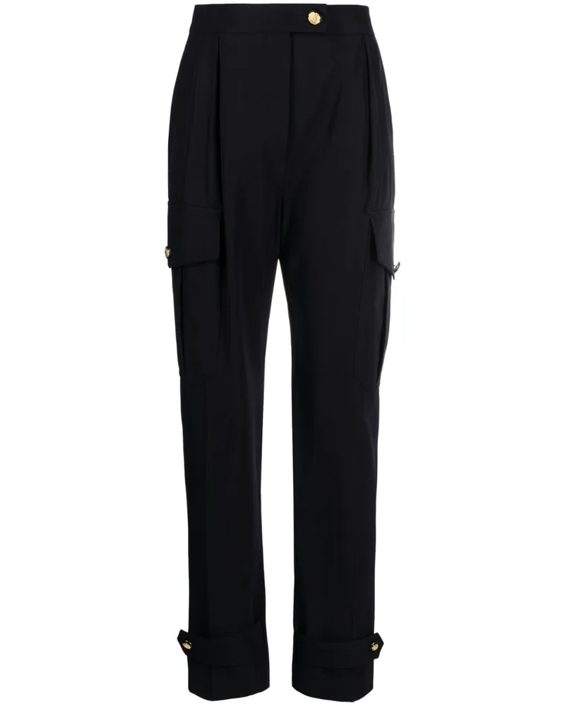 Alexander McQueen Cargohose mit Tapered-Bein Blau