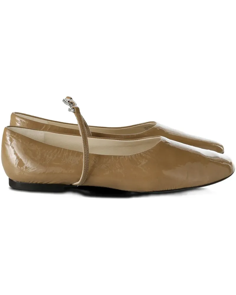 Tory Burch leather ballet flats - Nude Nude