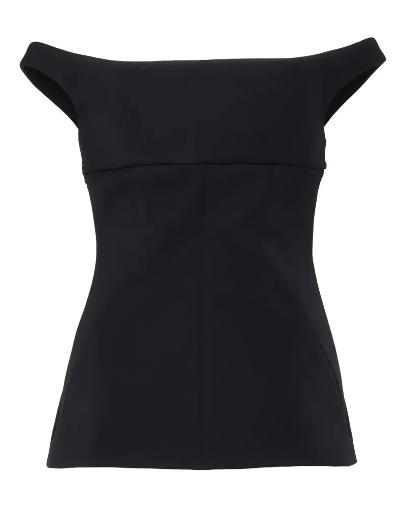 Philosophy Di Lorenzo Serafini Bluse mit Herzausschnitt - Schwarz Schwarz