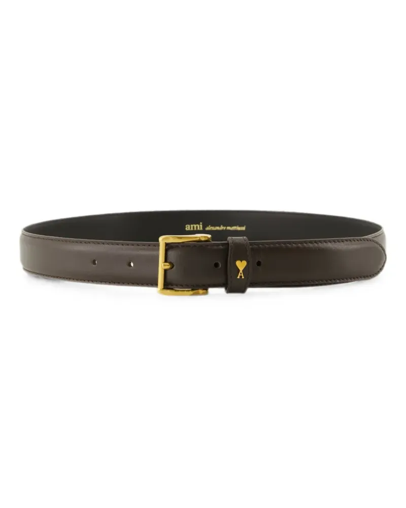 AMI Paris Ami de Coeur Gürtel - Braun Braun