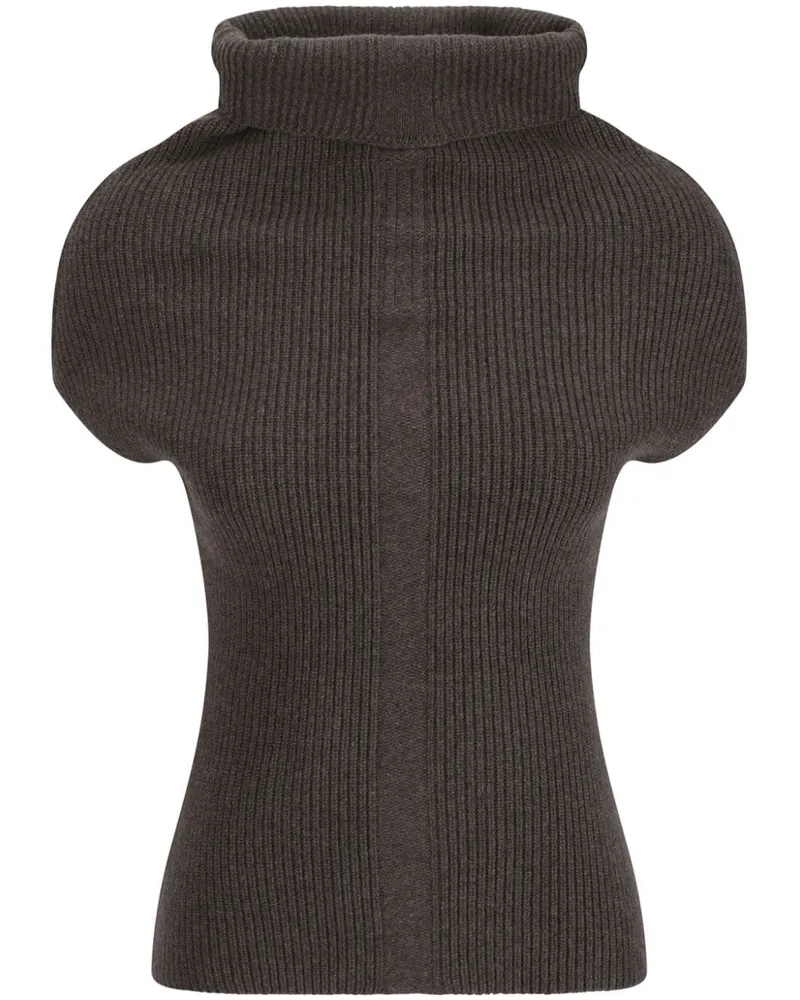 Rick Owens SL Crater Strickoberteil - Braun Braun