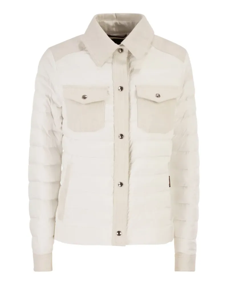 MOORER ESRA-24X quilted-design jacket - Nude Nude