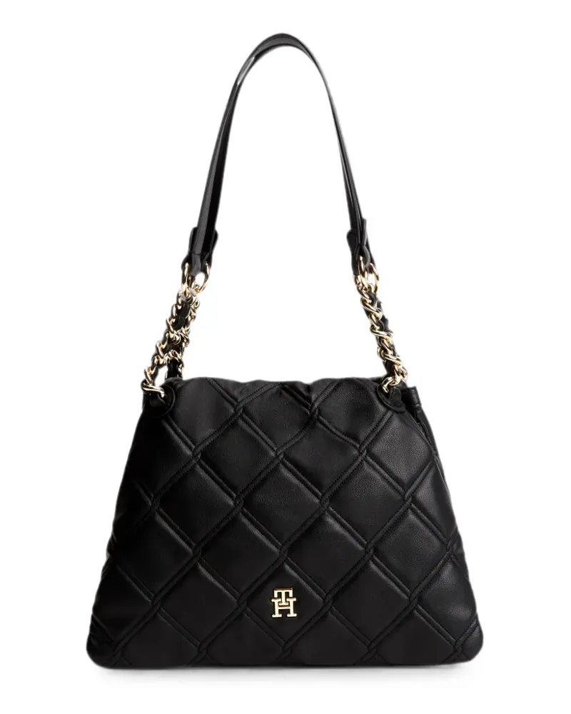 Tommy Hilfiger quilted tote bag - Schwarz Schwarz