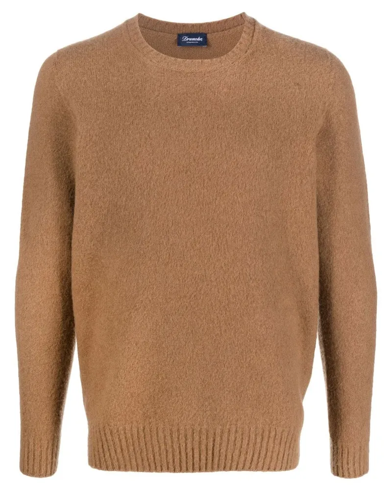Drumohr  Pullover mit Rundhalsausschnitt - Braun Braun