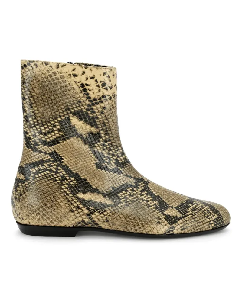 Dries van Noten Sock-Boots aus Leder - Nude Nude