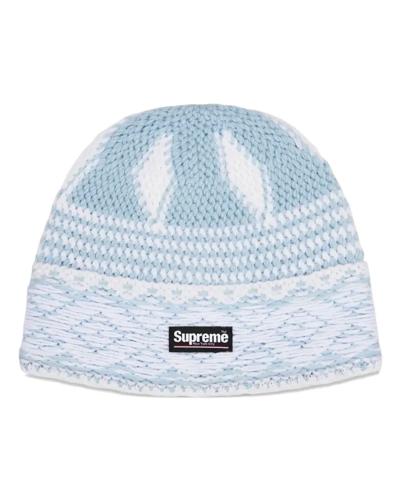 Supreme Being logo-patch beanies hat - Blau Blau