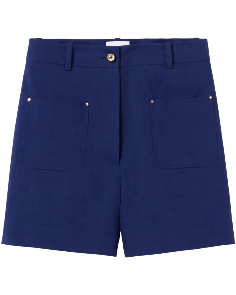Claudie Pierlot Hoch sitzende Shorts - Blau Blau