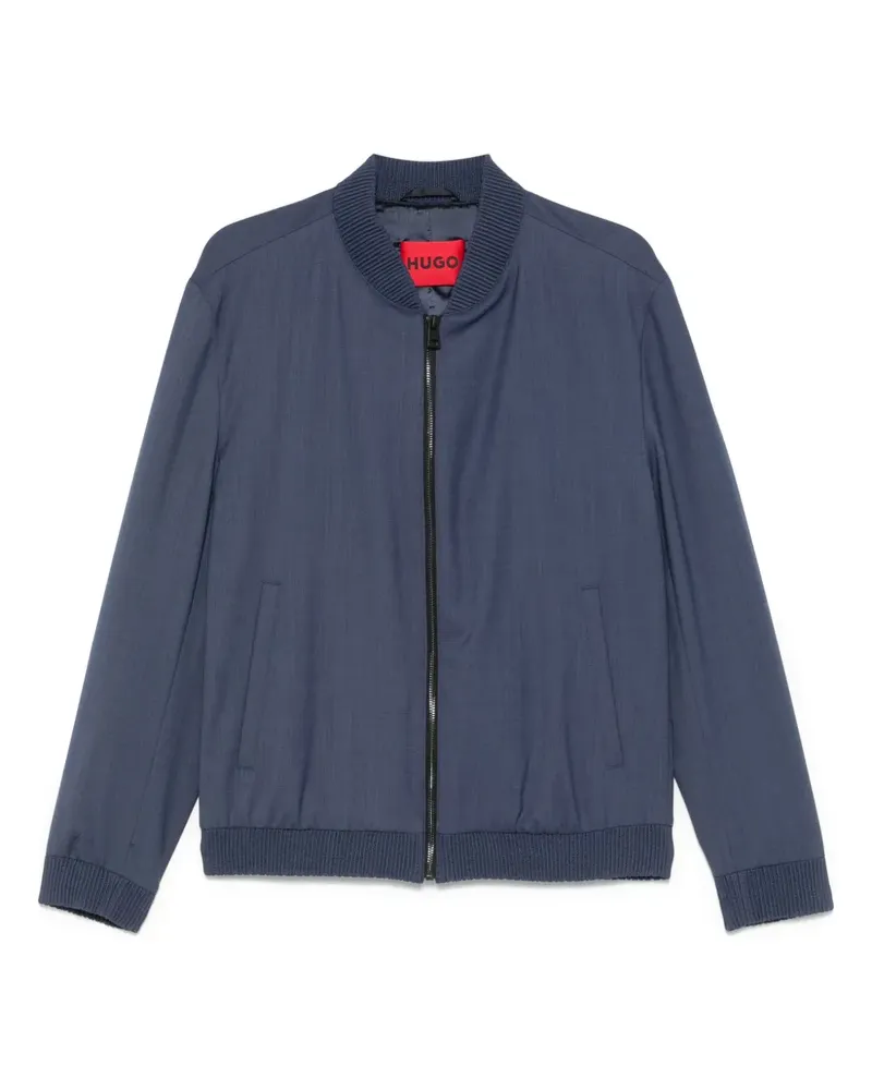 HUGO BOSS Bomberjacke mit Reißverschluss - Blau Blau