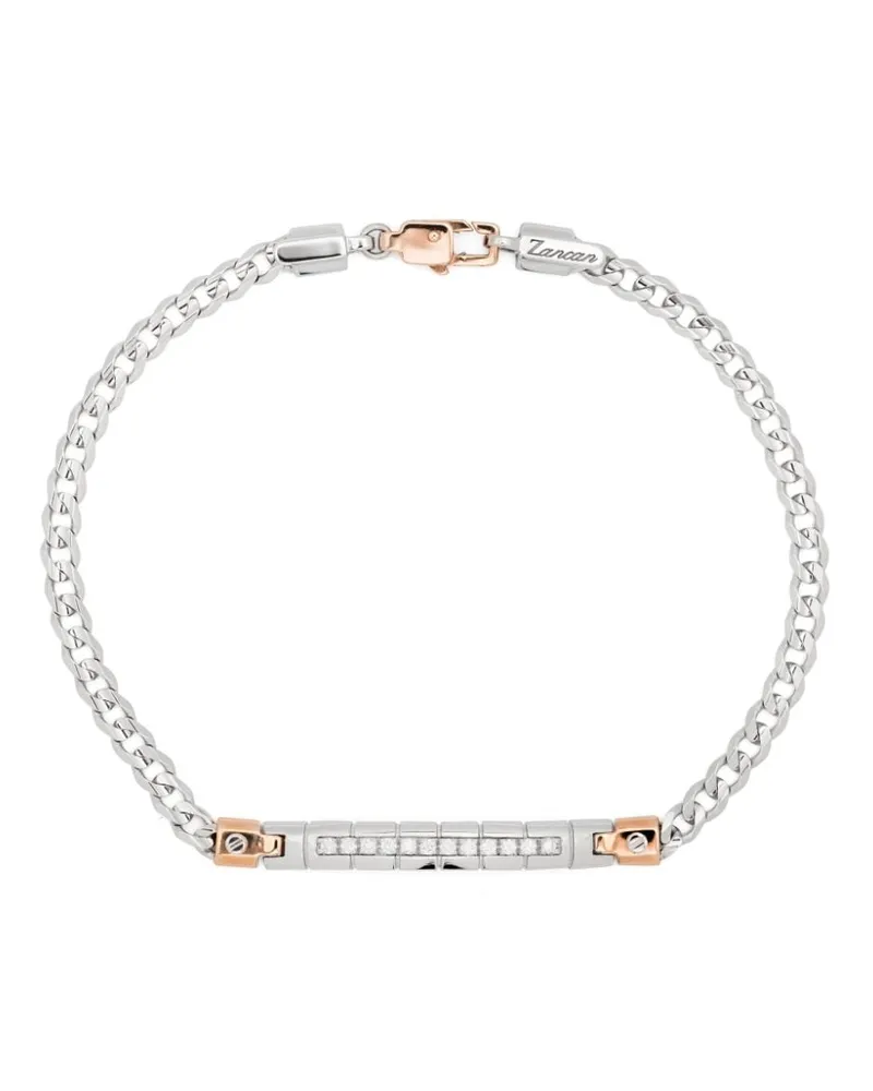 ZANCAN 18kt Weißgoldarmband mit Diamanten - Silber Silber
