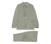 pocket button suit - Grün