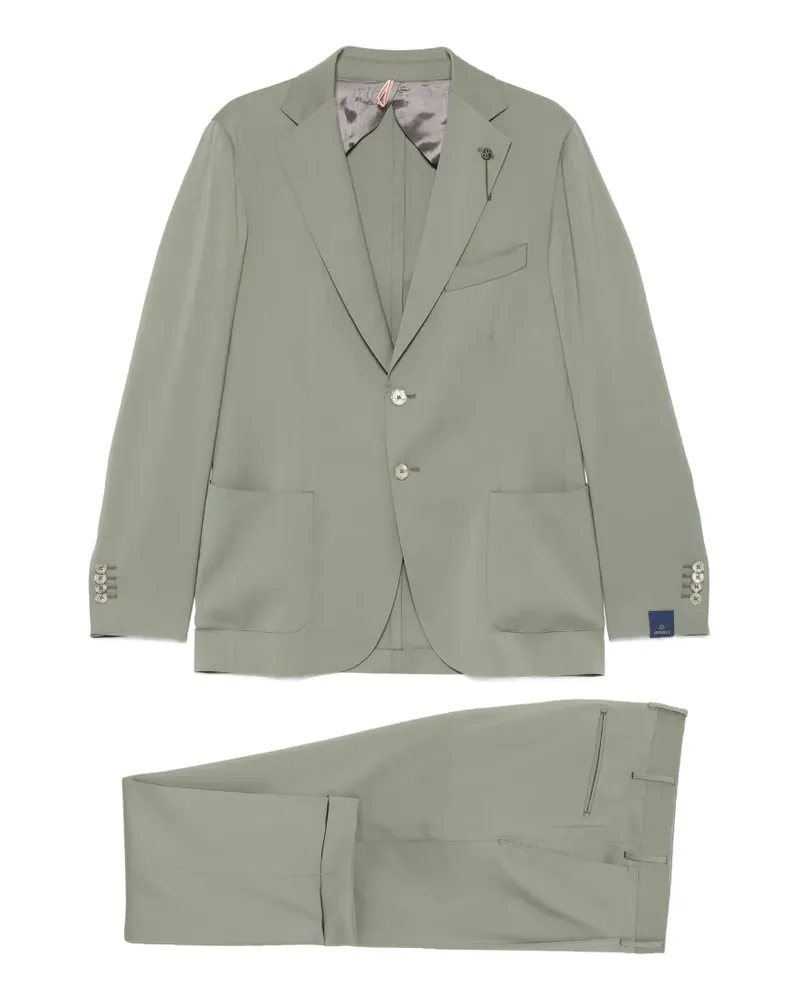 Biagio Santaniello pocket button suit - Grün Grün