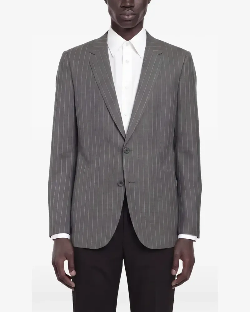 Valentino Garavani pinstripe single-breasted blazer - Grau Grau