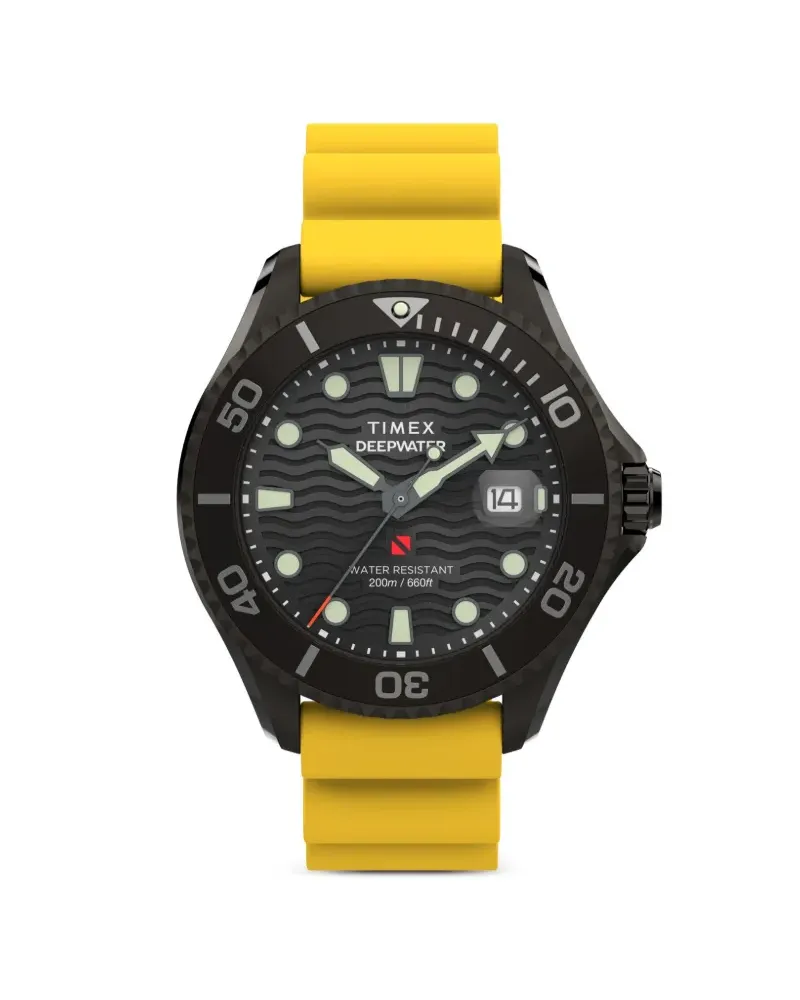 Timex Deepwater Meridian 200 44mm - Schwarz Schwarz