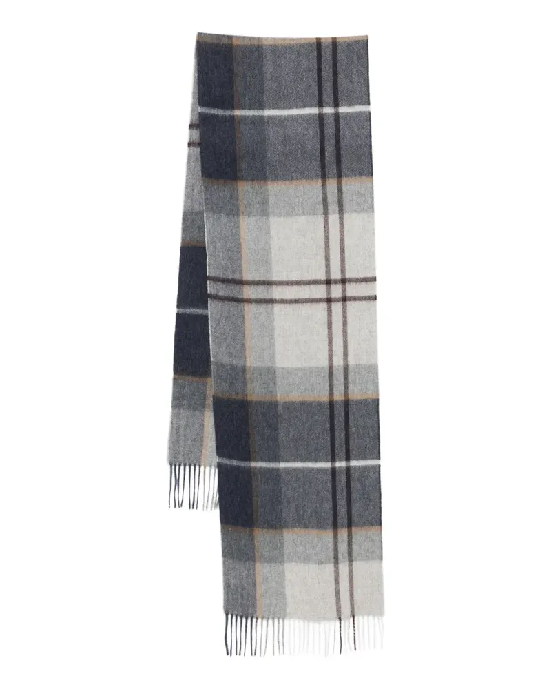 Barbour Schal mit Karomuster - Grau Grau