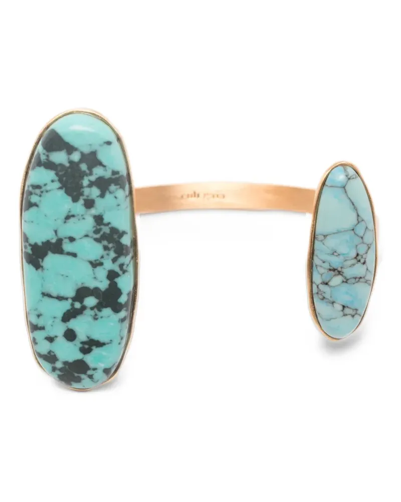 Cult Gaia Ami turquoise cuff bracelet - Gold Gold