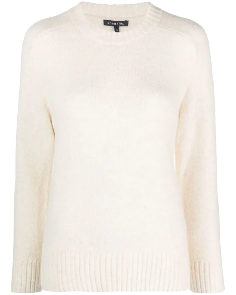 Soeur Pullover mit rundem Ausschnitt - Nude Nude