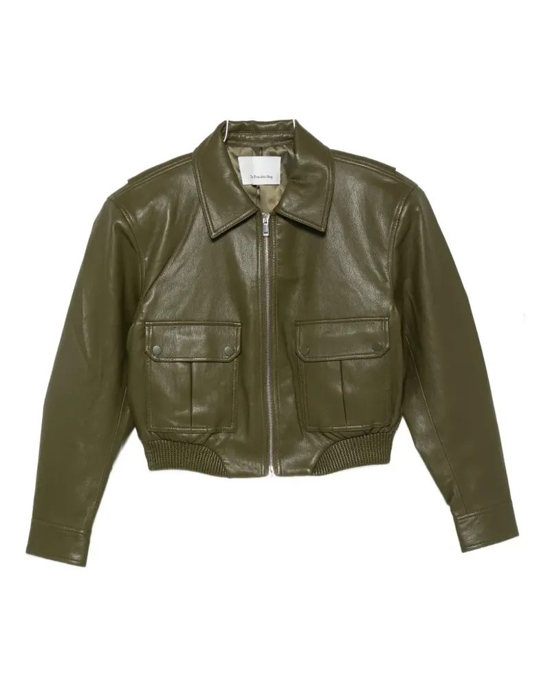 FRANKIE Shop cropped zip-up jacket - Grün Grün
