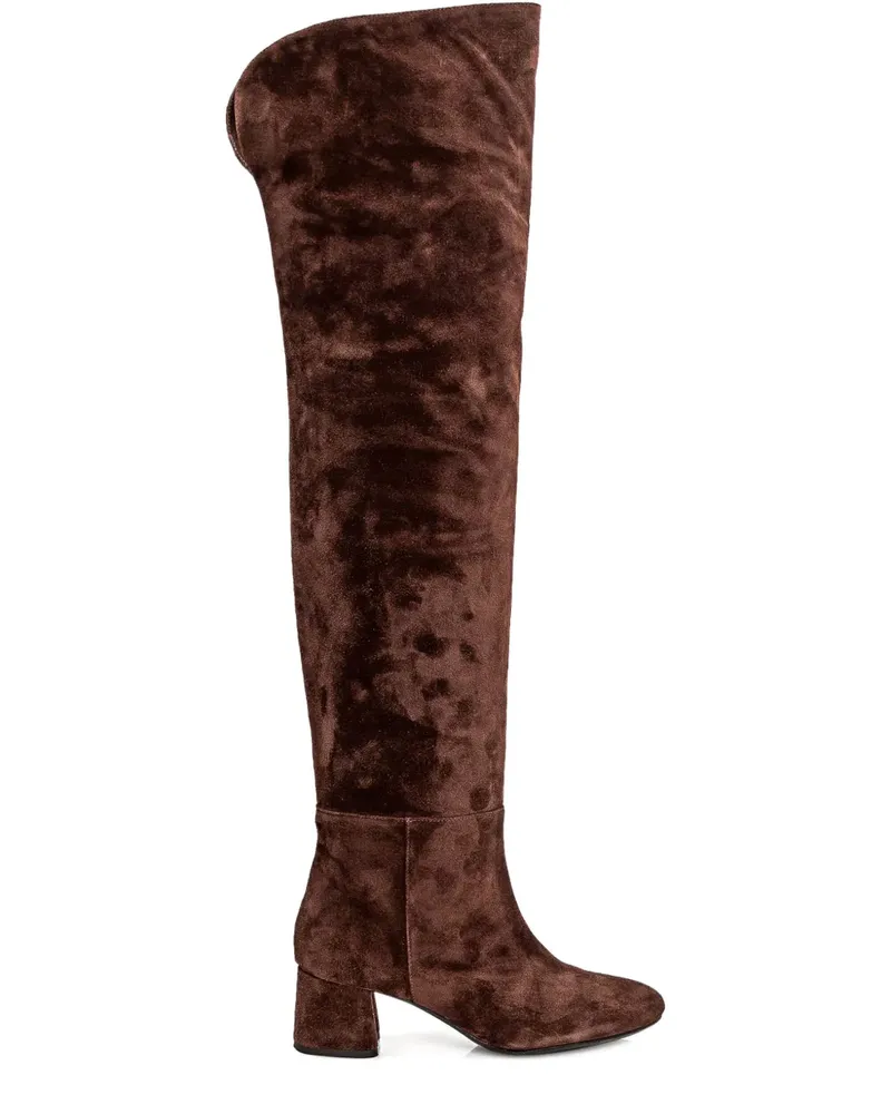 Anna F. Stiefel aus Wildleder - Braun Braun