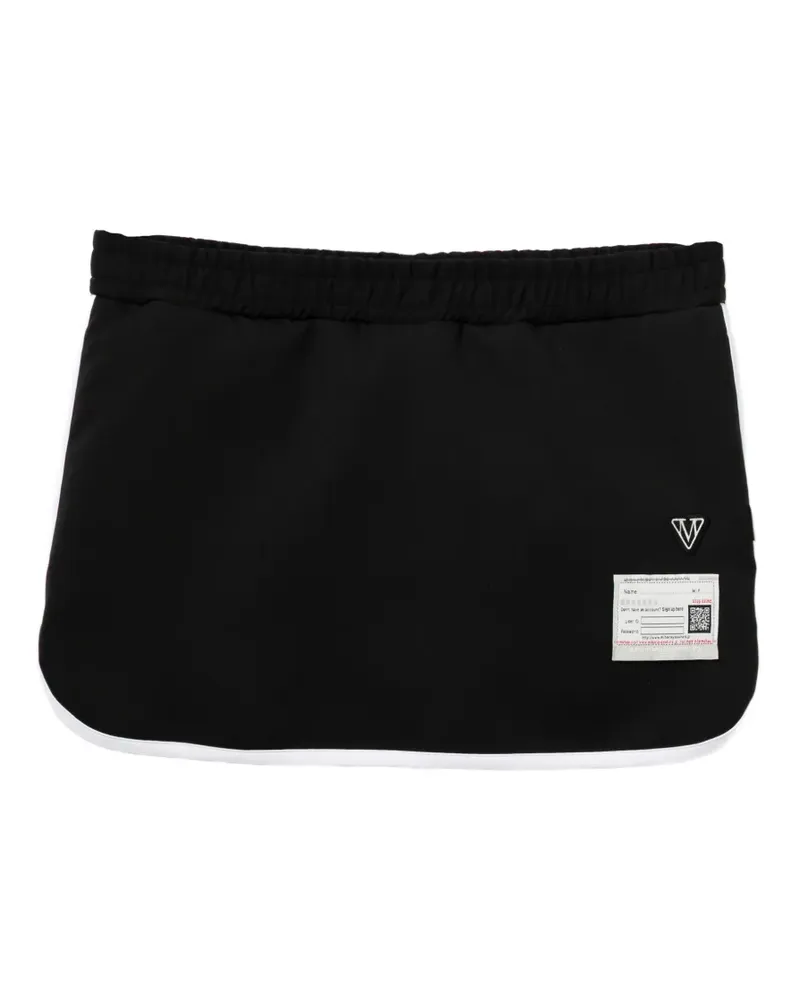 MIHARAYASUHIRO Hosenrock mit Logo-Patch - Schwarz Schwarz