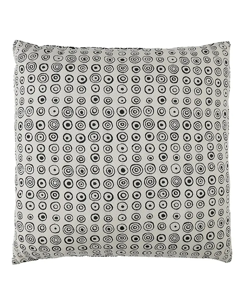 10 Corso Como Signature Circles Jacquard-Kissen - Schwarz Schwarz