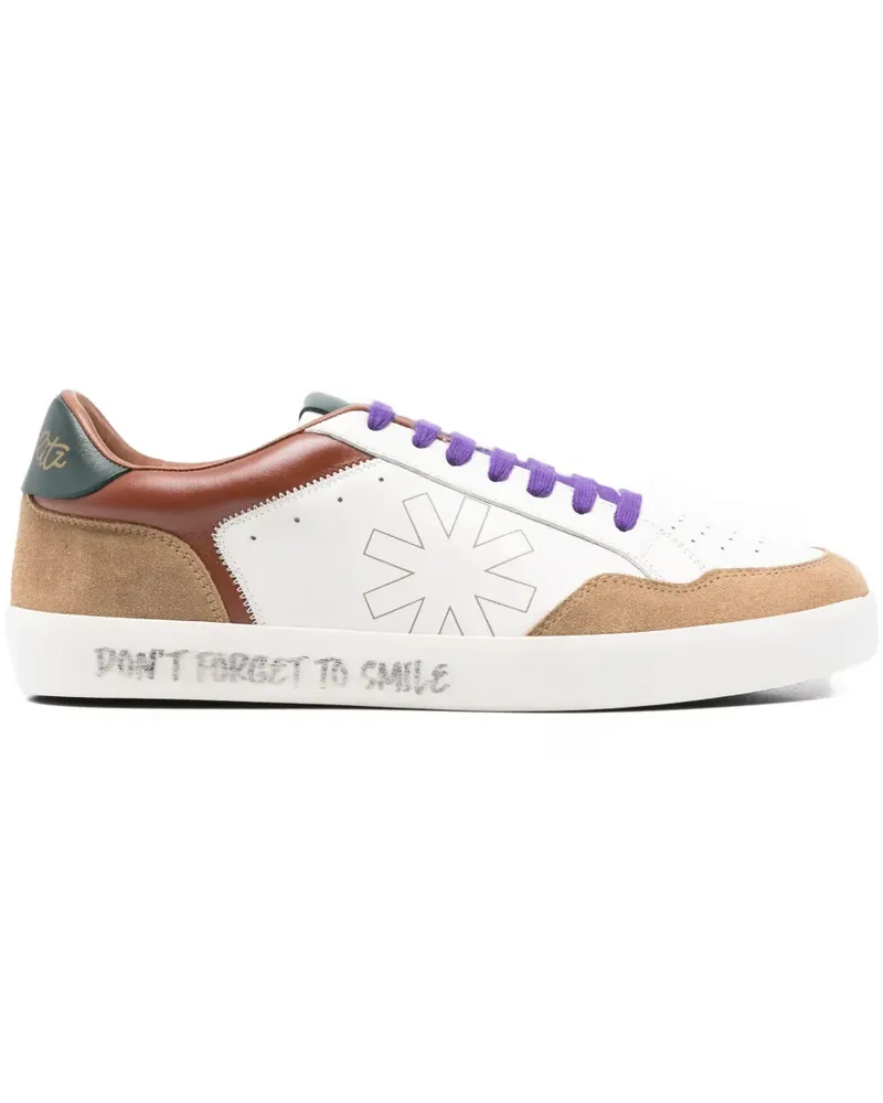 Manuel Ritz Sneakers mit Einsätzen - Weiß Weiß