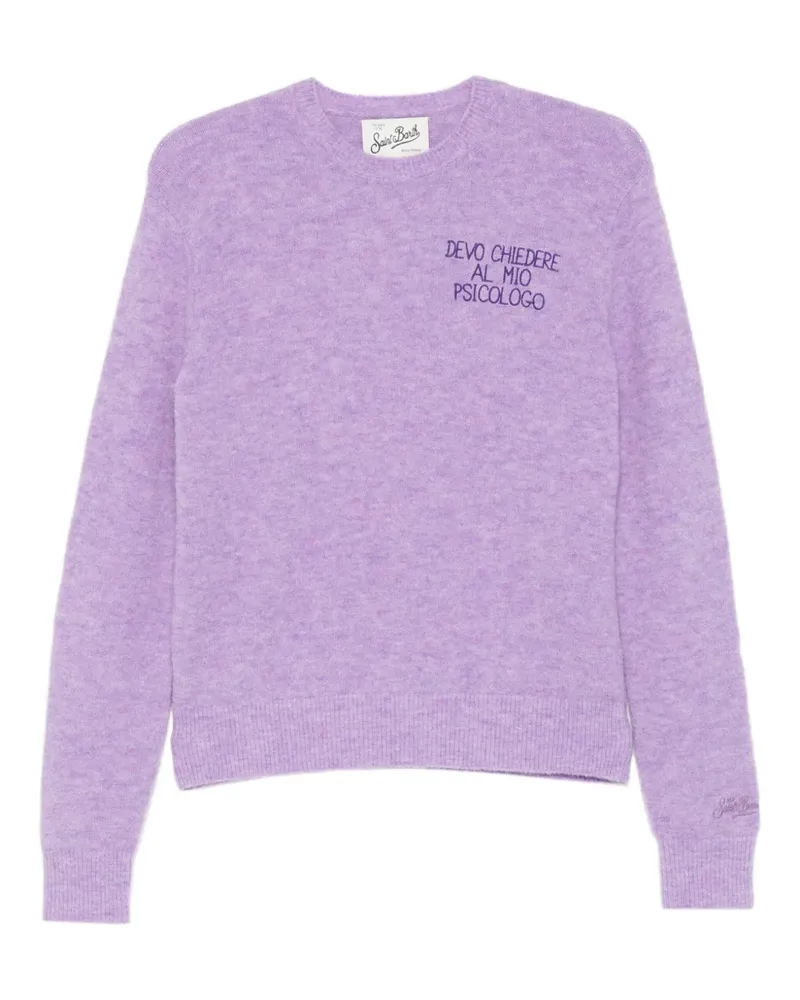 MC2 Saint Barth embroidered wool sweater - Violett Violett