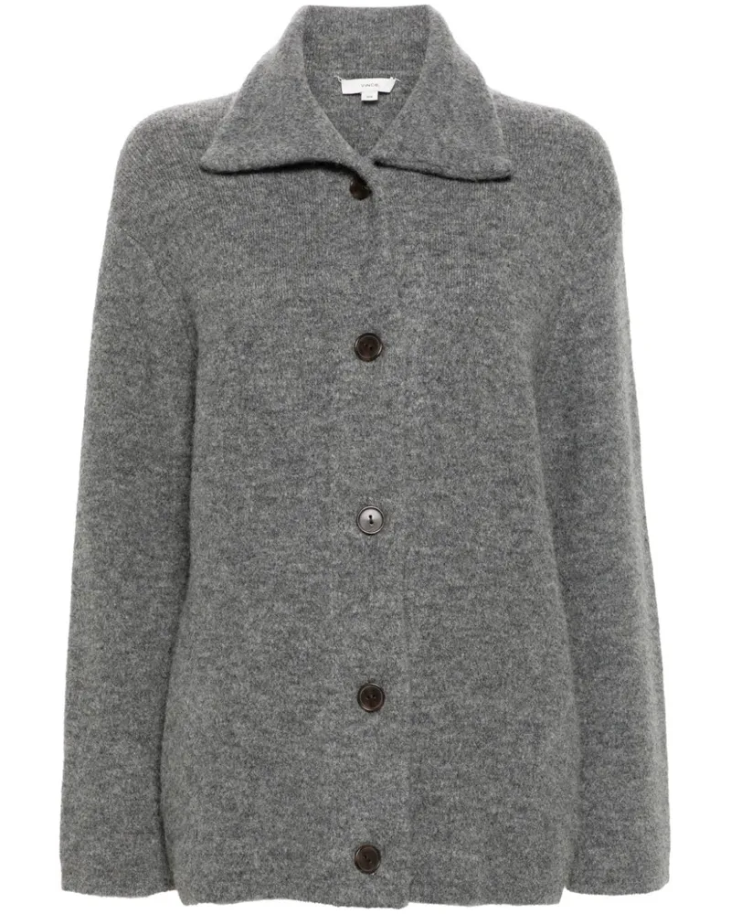 Vince Cardigan mit gebürstetem Effekt - Grau Grau