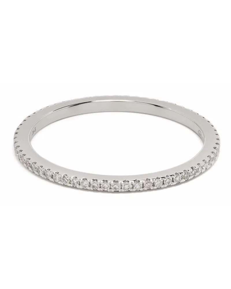 DJULA 18kt Weißgoldring mit Diamanten - Silber Silber