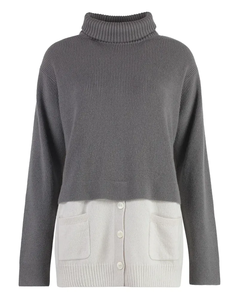 Malo Pullover aus Kaschmir - Grau Grau