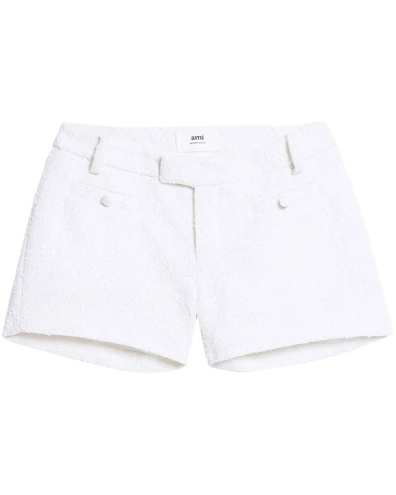 AMI Paris Klassische Tweed-Shorts - Weiß Weiß