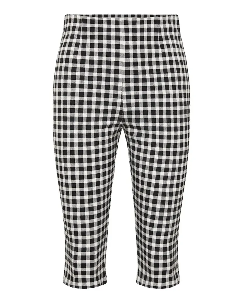 Posse Chiara gingham shorts - Schwarz Schwarz