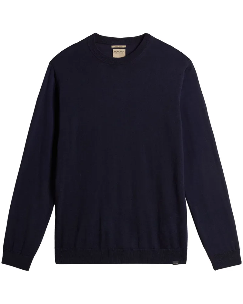 Woolrich Pullover mit Rundhalsausschnitt - Blau Blau