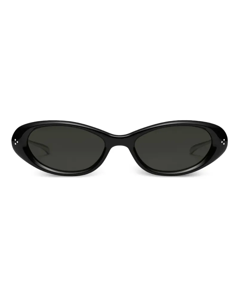 Gentle Monster Ora Sonnenbrille mit ovalem Gestell - Schwarz Schwarz