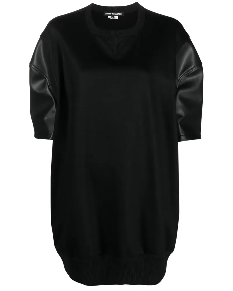 Junya Watanabe T-Shirt mit rundem Ausschnitt - Schwarz Schwarz