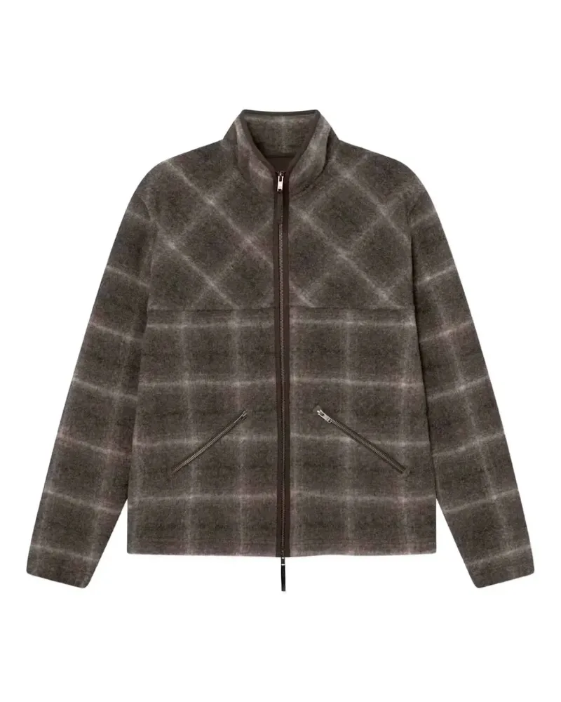 Wood Wood WWEik check-pattern jacket - Braun Braun